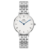 Daniel Wellington Petite Roman Numerals 5-Link Silver Strap Women's Watch DW00100685