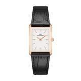Daniel Wellington Bound Black Crocodile Leather Strap Unisex Watch DW00100693