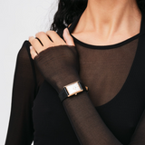 Daniel Wellington Bound Black Crocodile Leather Strap Unisex Watch DW00100693