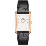 Daniel Wellington Bound Black Crocodile Leather Strap Unisex Watch DW00100698