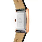 Daniel Wellington Bound Black Crocodile Leather Strap Unisex Watch DW00100698