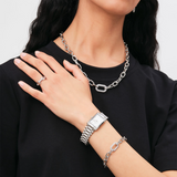 Daniel Wellington Bound 3-Link Silver Strap Unisex Watch DW00100700