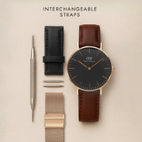 Daniel Wellington Classic Multi-Eye Evergold Onyx Men's Watch DW00100713 (40mm)