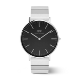 Daniel Wellington Classic Piano Silver Stainless Steel Strap Men's Watch DW00100774