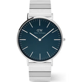 Daniel Wellington Classic Piano Silver Stainless Steel Strap Men's Watch DW00100776