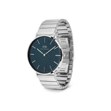 Daniel Wellington Classic Piano Silver Stainless Steel Strap Men's Watch DW00100776