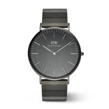 Daniel Wellington Classic Piano Link Graphite Unitone Stainless Steel Strap Men's Watch DW00100777