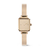 Daniel Wellington Quadro Mini Reflection Rose Gold Strap Women's Watch DW00100799