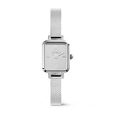 Daniel Wellington Quadro Mini Reflection Silver Strap Women's Watch DW00100800