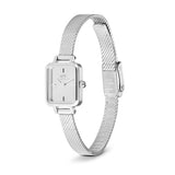 Daniel Wellington Quadro Mini Reflection Silver Strap Women's Watch DW00100800