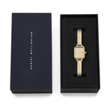 Daniel Wellington Quadro Mini Reflection Gold Strap Women's Watch DW00100801