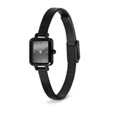 Daniel Wellington Quadro Mini Reflection Black Strap Women's Watch DW00100802