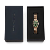 Daniel Wellington Ophelia Mini Emerald Rose Gold Strap Women's Watch DW00100806