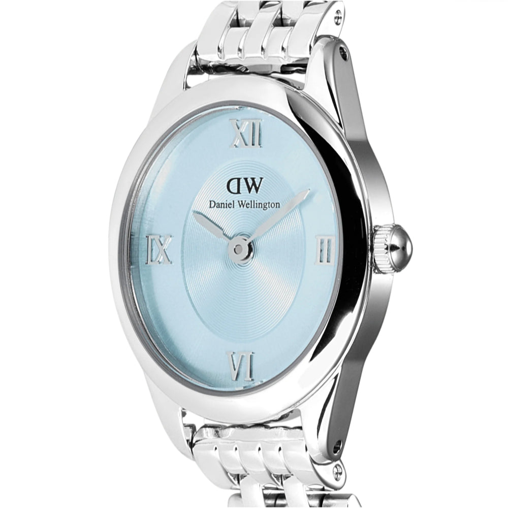Daniel Wellington Ophelia Mini Ice Blue Stainless Steel Strap Women's Watch DW00100809