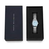 Daniel Wellington Ophelia Mini Ice Blue Stainless Steel Strap Women's Watch DW00100809
