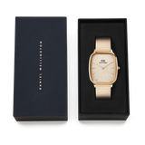Daniel Wellington Marlon Wire Linen Rose Gold Strap Men's Watch DW00100815