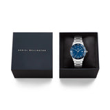 Daniel Wellington Iconic Paradigma Link Blue Enamel Stainless Steel Strap Men's Watch DW00100820