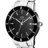 Daniel Wellington Iconic Paradigma Link Black Enamel Stainless Steel Strap Men's Watch DW00100822