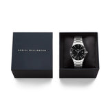 Daniel Wellington Iconic Paradigma Link Black Enamel Stainless Steel Strap Men's Watch DW00100822