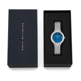 Daniel Wellington Crystalline Bezel Sterling Blue Dial Women's Watch DW00100825