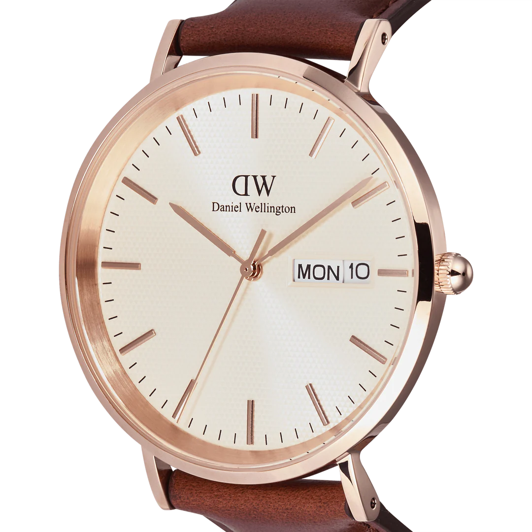 Daniel Wellington Classic Day Display St Mawes Leather Strap Men's Watch DW00100829