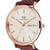 Daniel Wellington Classic Day Display St Mawes Leather Strap Men's Watch DW00100829