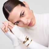 Daniel Wellington Quadro Mini Arch 3-link Onyx Sunray Gold Women's Watch DW00100851