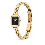 Daniel Wellington Quadro Mini Arch 3-link Onyx Sunray Gold Women's Watch DW00100851