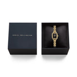 Daniel Wellington Quadro Mini Arch 3-link Onyx Sunray Gold Women's Watch DW00100851