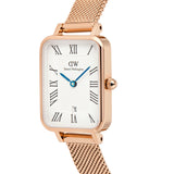 Daniel Wellington Quadro Melrose Roman Numerals Date Women's Watch DW00100860