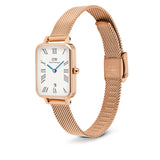 Daniel Wellington Quadro Melrose Roman Numerals Date Women's Watch DW00100860