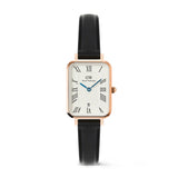Daniel Wellington Quadro Roman Numerals Date Sheffield Rose Gold Women's Watch DW00100862