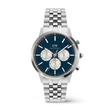 Daniel Wellington Iconic Chronograph Silver Strap Men's Watch DW00100874