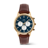 Daniel Wellington Iconic Chronograph St Mawes Arctic Panda Gold Men's Watch DW00100875