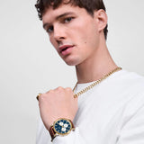 Daniel Wellington Iconic Chronograph St Mawes Arctic Panda Gold Men's Watch DW00100875