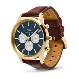 Daniel Wellington Iconic Chronograph St Mawes Arctic Panda Gold Men's Watch DW00100875