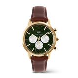 Daniel Wellington Iconic St Mawes Emerald Panda Gold Men's Watch DW00100876