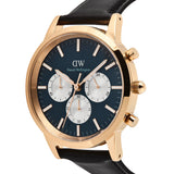 Daniel Wellington Iconic Sheffield Arctic Panda Rose Gold Men's Watch DW00100877