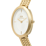 Daniel Wellington Juliette Braided Mesh White Sunray Gold Women's Watch DW00100880