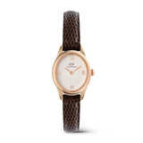 Daniel Wellington Ophelia Mini Brown Lizard Leather Strap Women's Watch DW00100894