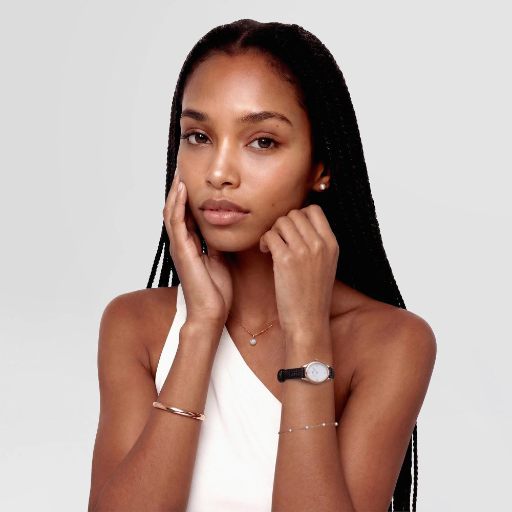 Daniel Wellington Ophelia Mini Brown Lizard Leather Strap Women's Watch DW00100894