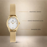 Daniel Wellington Ophelia Mini Gold Mesh Strap Women's Watch DW00100939