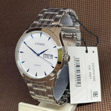 Citizen White Dial Silver Stainless Steel Strap Men Watch DZ5010-54A