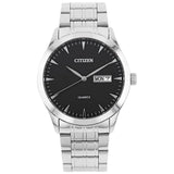 Citizen Black Dial Silver Stainless Steel Strap Men Watch DZ5010-54E