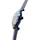 Mandetbrote Mechanical Exception Leather Strap Men's Watch - Orbital | Deep Blue