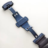 Mandetbrote Mechanical Exception Leather Strap Men's Watch - Orbital | Deep Blue