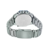 Casio Edifice Blue Dial Silver Stainless Steel Strap Men Watch ECB-10DB-1BDF-P