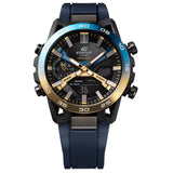 Casio Edifice Black Dial Blue Resin Strap Men Watch ECB-2000NP-1ADF