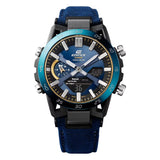 Casio Edifice Sospensione Mobile Link Solar Powered Blue Strap Men's Watch ECB-2000SS-2ADR