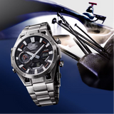 Casio Edifice Black Stainless Steel Strap Men's Watch ECB-2300DC-1ADF